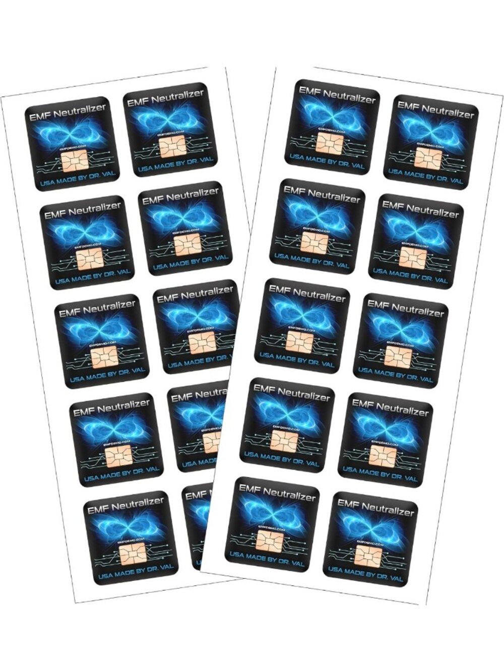 EMF Protection Neutralizers for Phones, Laptops & Tablets - 20 Pack USA Made